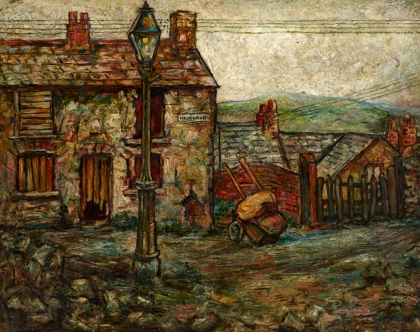Maurice Sochachewsky, Welsh Village (aka 'Crumbling House, Woodlands'), c. 1938
