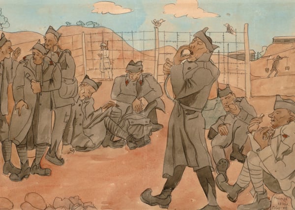 Gregoire Michonze, Stalag Scene, c. 1940-42