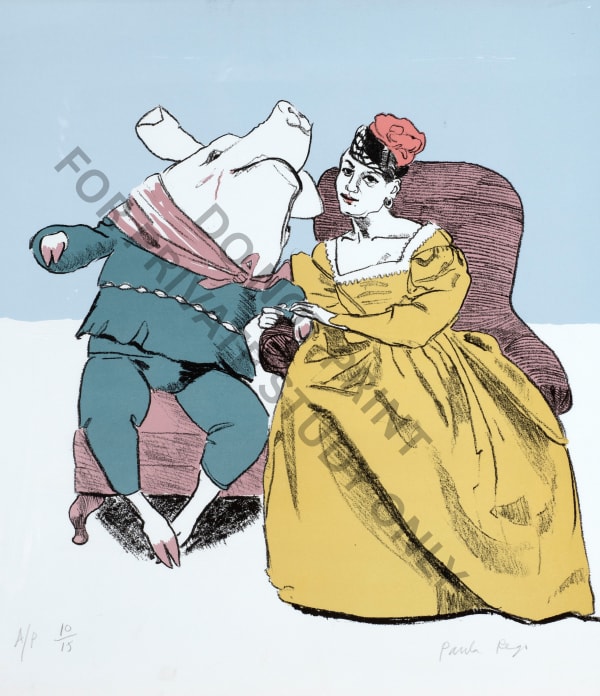 Paula Rego, Prince Pig gets Married to the Third Sister, 2006