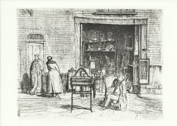 Naphtali Kornbluth - Junk Shop - Limehouse, c. 1935