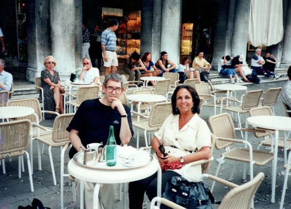 Paula and Anthony enjoying Venice, 2001