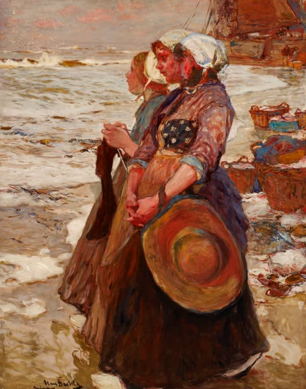 Hans von Bartels - Three Dutch Fisher Girls