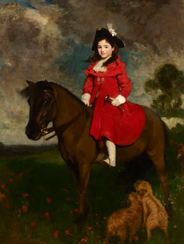 Solomon J Solomon, The Field, the Artist's Daughter on a Pony