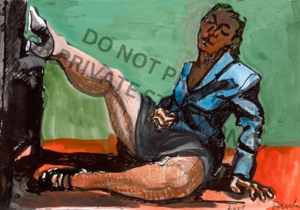 Paula Rego, Untitled study for an RCA ‘Secret Postcard’. , c. 2001