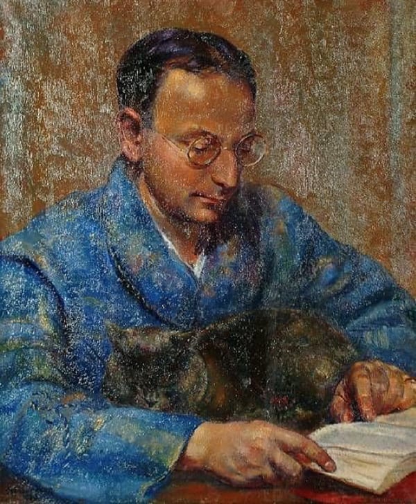 Clara Klinghoffer, Portrait of artist’s husband, Joseph (Joop) W. F. Stoppelman, 1938