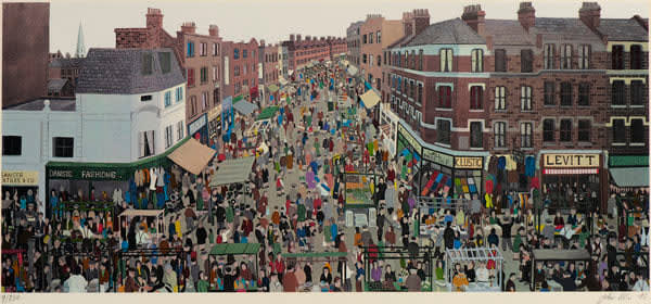 John Allin - Market Scene, 1975