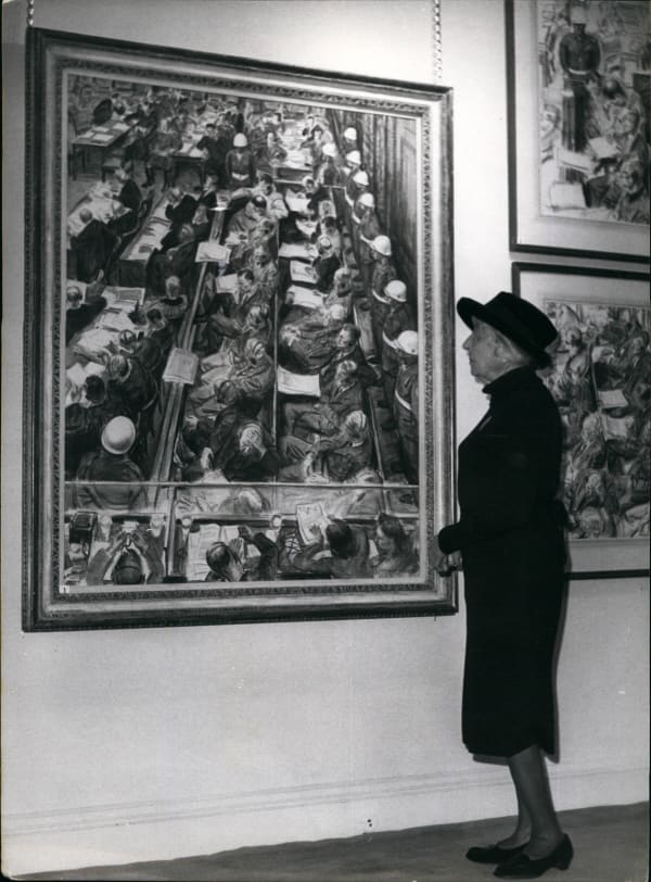 Unknown Artist, Dame Laura Knight at the preview of her Grosvenor Galleries exhibition, 10 Oct 1963, 1963