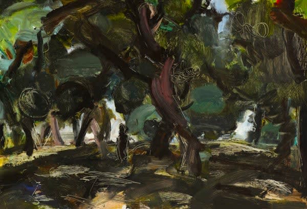 Sargy Mann - Oaks on One Tree Hill