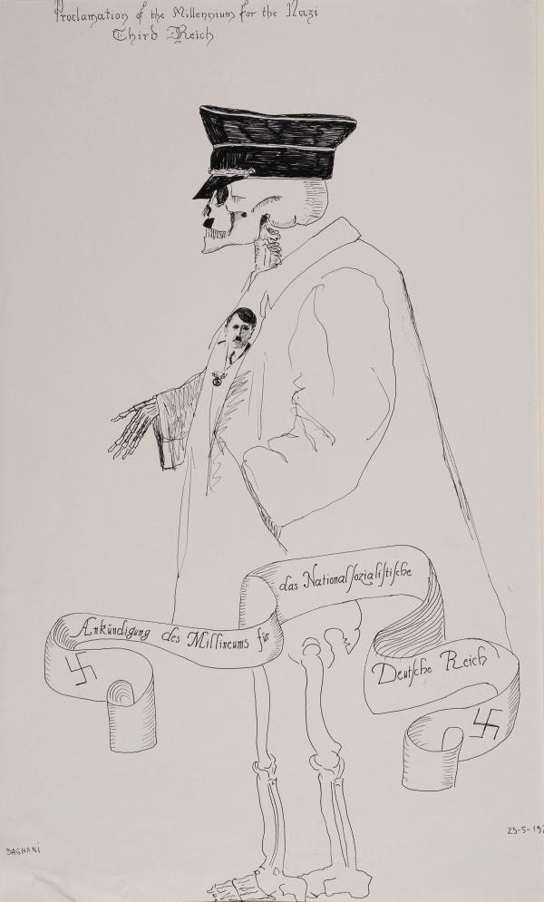 Arnold Daghani, Proclamation of the Millenium for the Nazi Third Reich, 1976