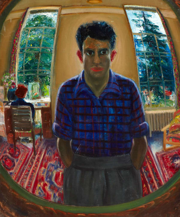 Maurice Mancini Roith, Man in the Mirror, Self-Portrait, c. 1950s