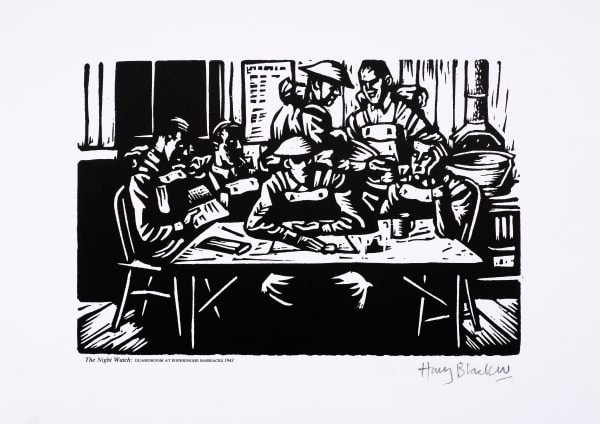 Harry Blacker (Nero) - The Night Watch: Guardroom at Poperinghe Barracks 1943, 1943