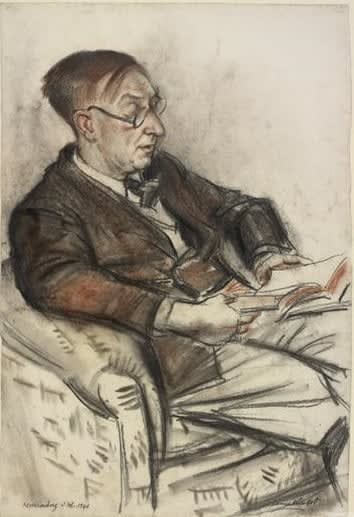 Laura Knight, Sir Norman Birkett, KC, Nuremberg,, 1946