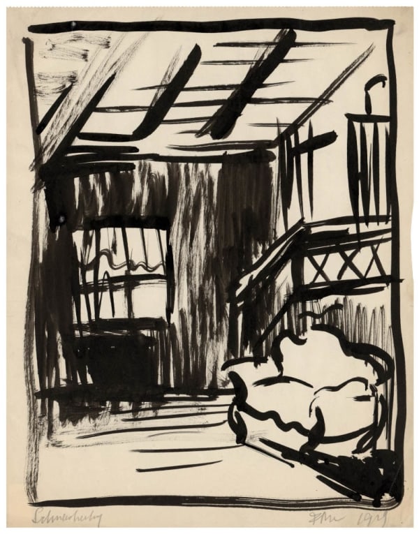 Franciszka Themerson, Interior at Schnackenburg (I), 1929