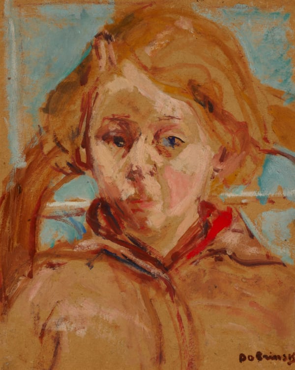 Isaac Dobrinsky - Head of a Girl, c. 1945