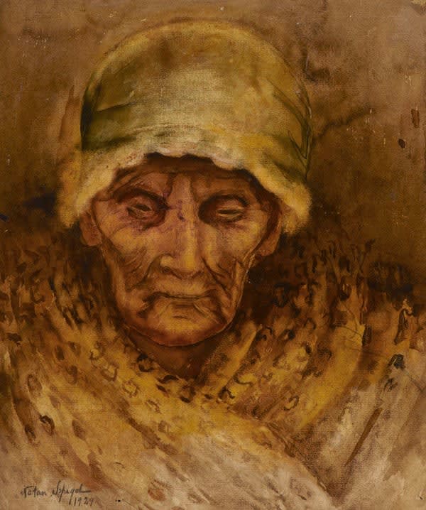 Nathan Spiegel, Head of an Old Woman