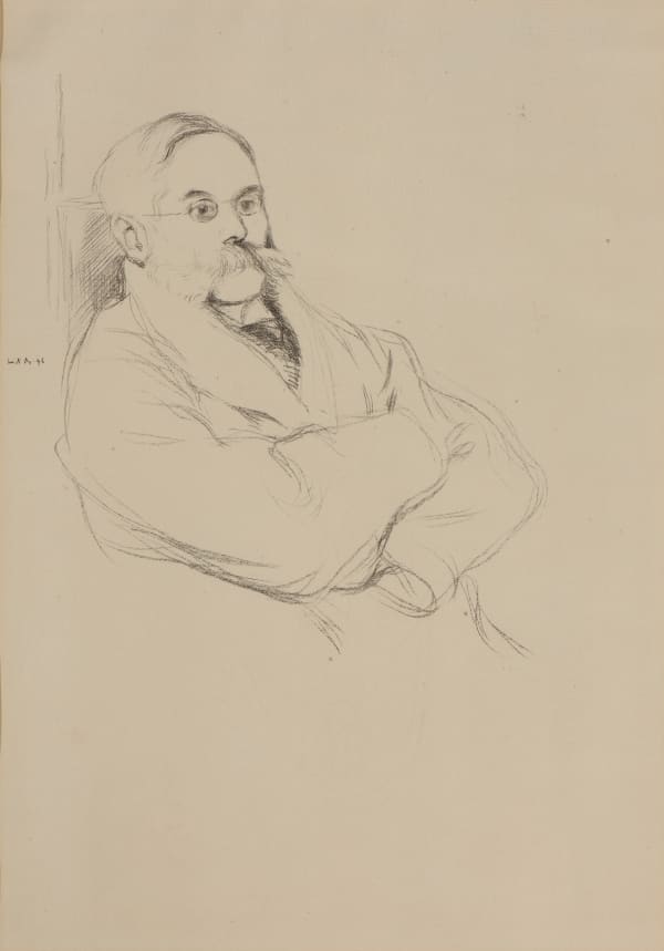 William Rothenstein, Portrait of Moritz Rothenstein, 1896