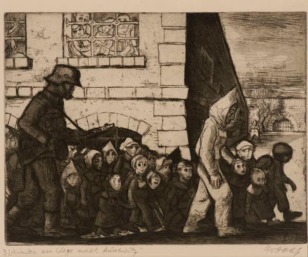 Leo Haas, Children on the Way to Auschwitz