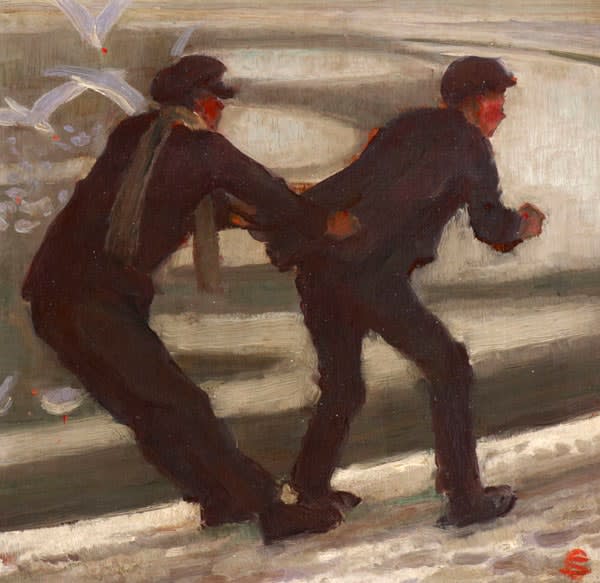 Gilbert Solomon, Sliding on the Round Pond