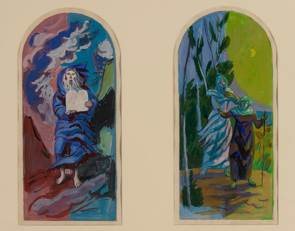 Hans Feibusch, Moses on Mt Sinai