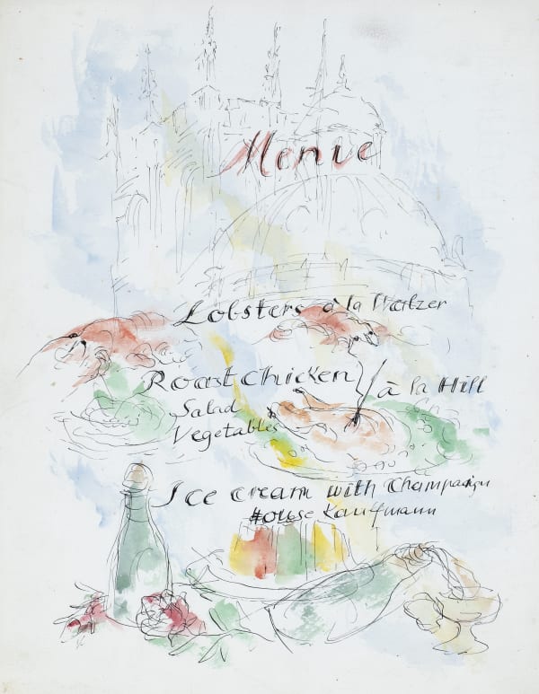 Katerina Wilczynski, 'Menue' at House Kauffmann, 1954