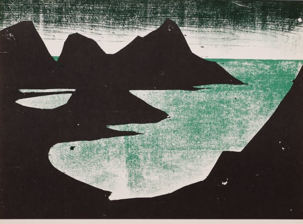 Jacob Pins, Coast near Eilath (from 'Ten Woodcuts'), 1972