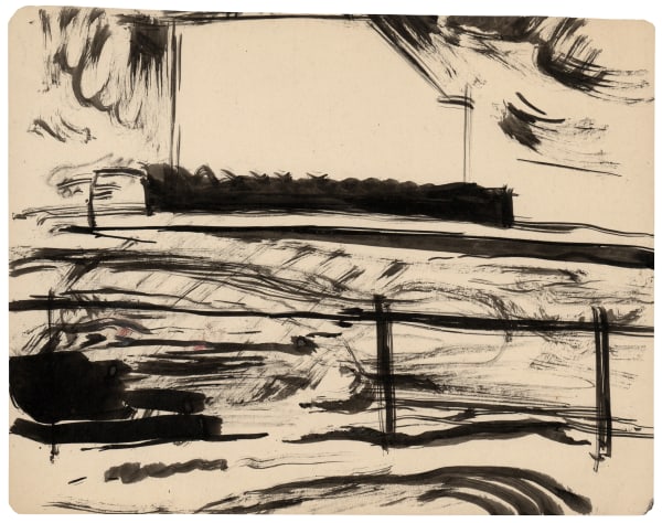 Franciszka Themerson, Large building, stormy street (6) , 1933