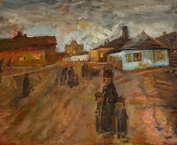 S Mindel, The Village (Friday Evening in Brody)