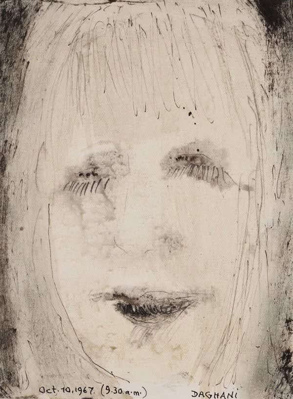 Arnold Daghani - Head of a Woman, October 10, 1967 9.30am