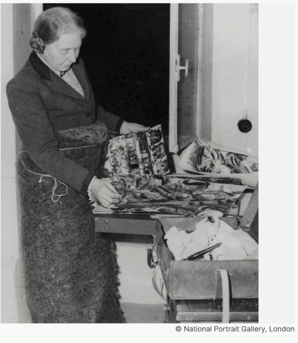 Unknown Artist, Laura Knight at the Nuremberg Trials, 1946