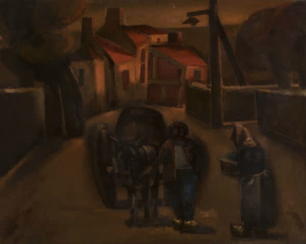 Josef Herman, The Road to la Rochepot, 1952-53