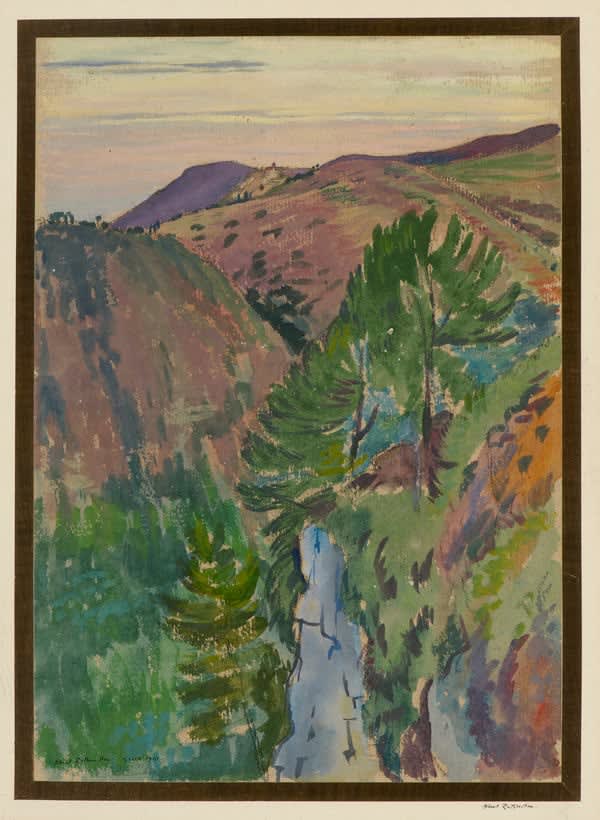 Albert Daniel Rutherston - Landscape at Grasse, 1910