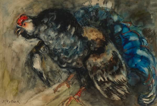 Issachar Ryback - The Cockerel, 1920