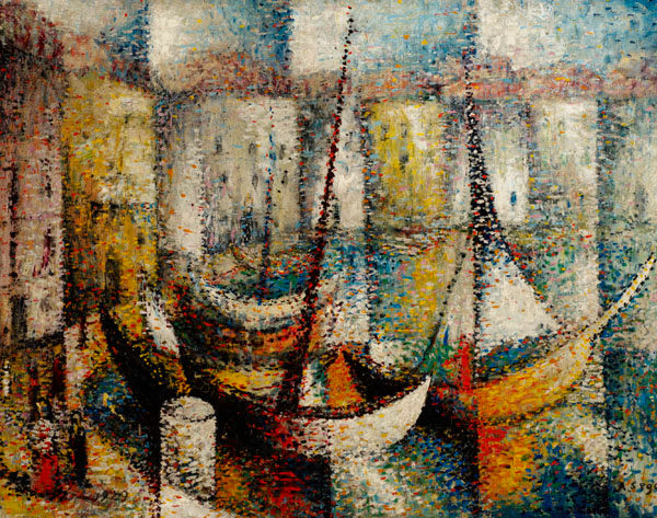 Arthur Segal, Halen, La Ciotat (Harbour Scene), 1929