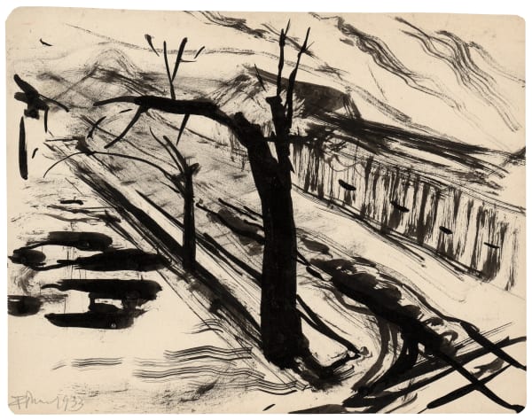 Franciszka Themerson, Trees in the street (2), 1933