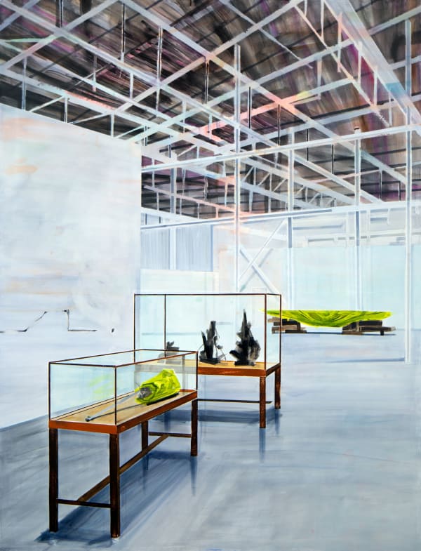 Elizabeth Thun, Grönt föremål i monter, 2023