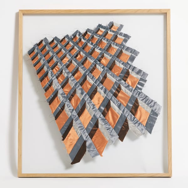 Inger Bergström, Perspective of Glossy Fabrics (Grey and Brown), 2020