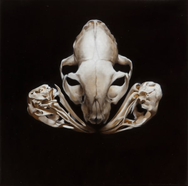 Markus Åkesson, The Oracle Bones (Cat And Two Hens), 2023