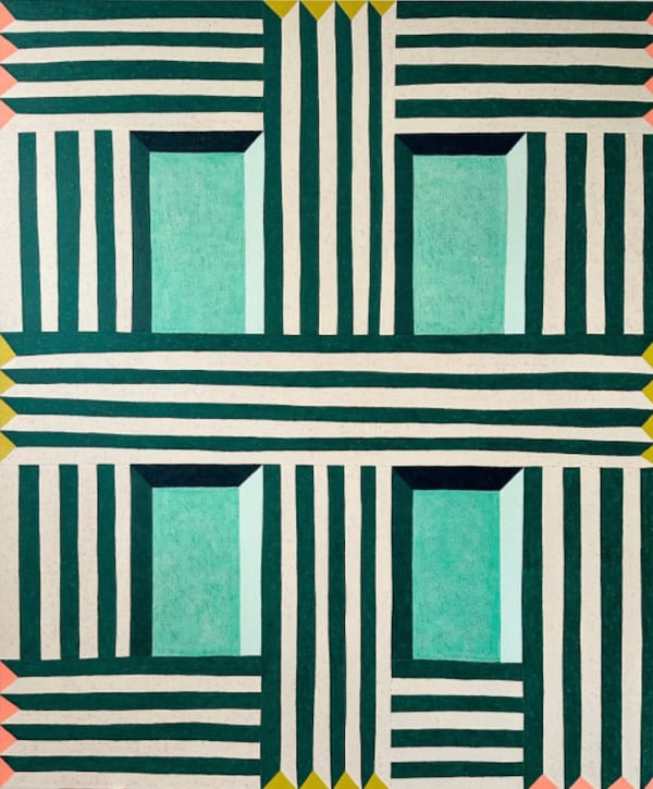 Matt Kleberg, Boardwalk (Corrugated Family Portrait), 2024