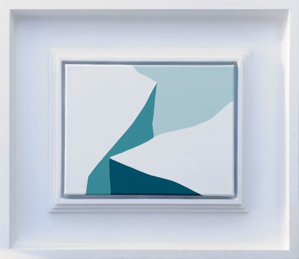 Paul Kremer Glacier 22, 2018 Acrylic on canvas in artist's frame 11 x 14 inches 27.9 x 35.6 cm Framed: 21 1/2 x 24 1/2 inches 54.61 x 62.23 cm