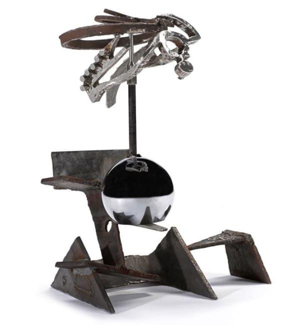 Mark di Suvero Untitled, 2009 steel, stainless steel, mirror ball 32 x 21 x 24 inches 81.3 x 53.3 x 61 cm