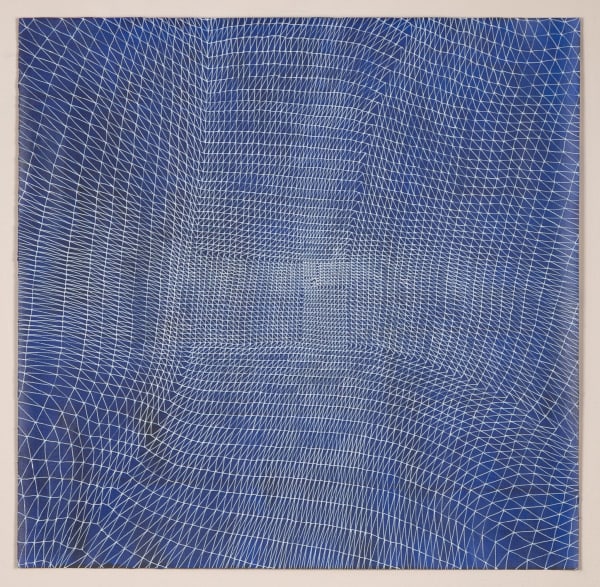 Sam Messenger Veil for Somniferum, 2022 Ink and acrylic on paper 19 5/8 x 19 5/8 inches 50.0 x 50.0 cm Framed: 22 x 22 x 2 inches