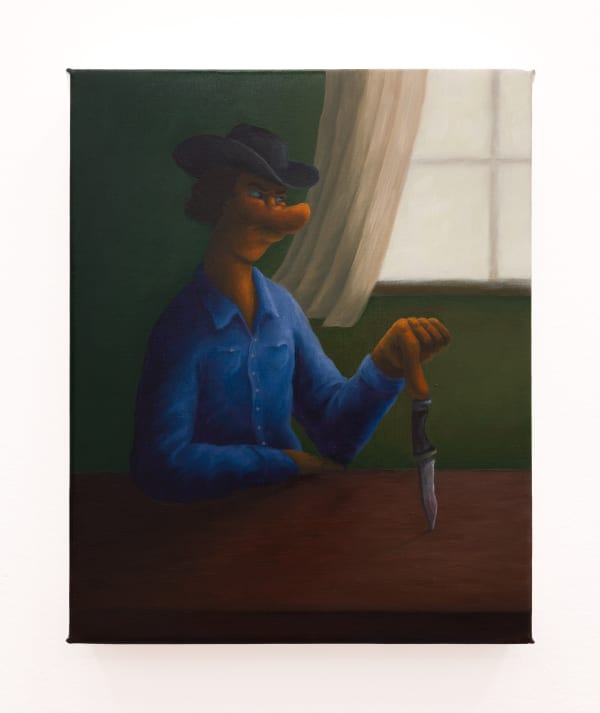 Nicasio Fernandez High Noon, 2024 Oil on linen 10 x 8 inches 25.4 x 20.3 cm Framed: 11 1/8 x 9 1/4 x 1 5/8 inches 28.3 x 23.5 x 4.1 cm