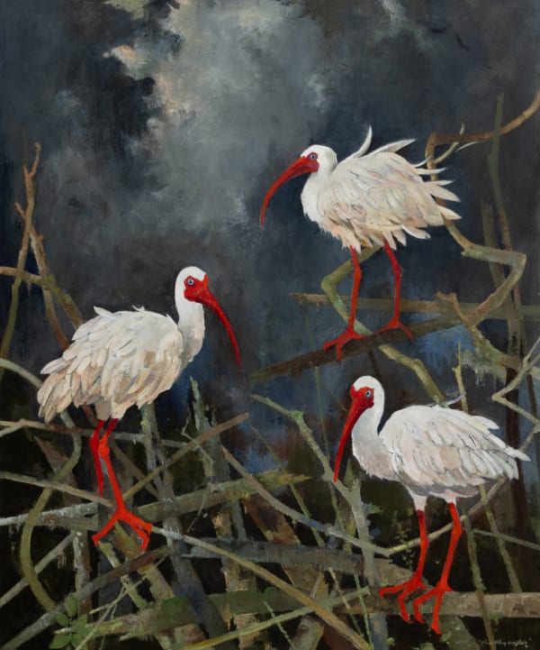 John Alexander, Three Wise Ibises, 2025