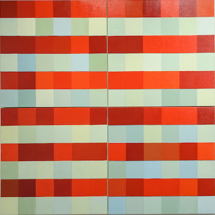 Clare Kirkconnell Monks Debating, 2024 Oil on canvas 60 x 60 inches