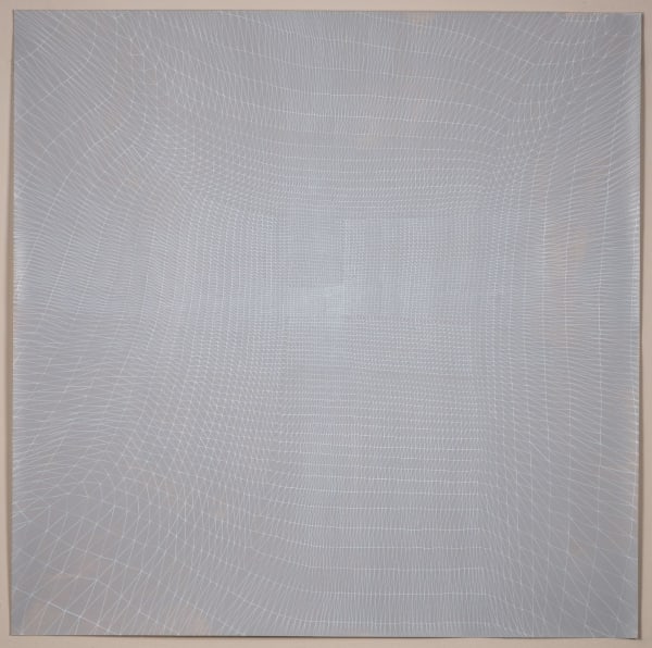 Sam Messenger Veil for Vetiver, 2022 Ink and acrylic on paper 29 1/2 x 29 1/2 inches 75.0 x 75.0 cm Framed: 31 1/2 x 31 1/2 x 2 inches