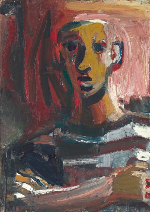 David Park Boy in Striped Shirt, 1959 Oil on canvas 50 x 36 inches 127.0 x 91.44 cm Framed: 60 1/2 x 46 x 3 inches