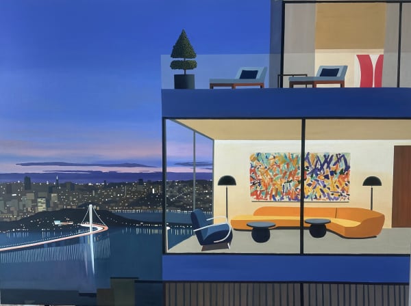 Tom McKinley East Bay Perspective, 2025 Oil on panel 37 x 49 inches