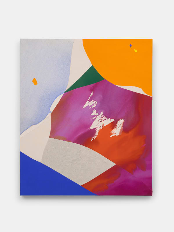 Heather Day Static Edge, 2024 Mixed media on canvas 56 x 47 x 1 1/2 inches