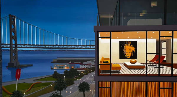 Tom McKinley San Francisco Gold, 2024 Oil on panel 31 x 54 inches