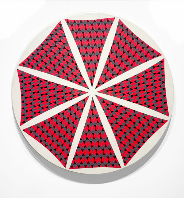 Barry McGee C.W., 2024 Acrylic on wood 40 x 40 x 2 1/2 inches